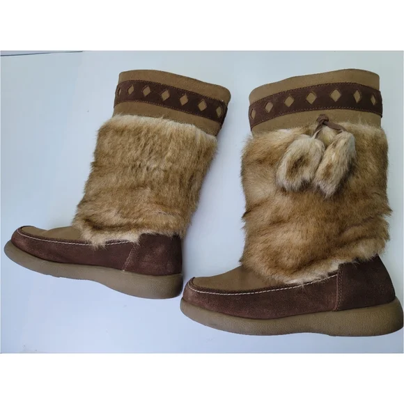 Cougar Canada squimal furry fox boots size 8.5 - Picture 8 of 13